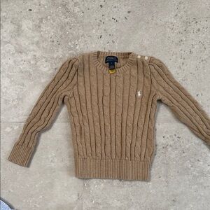 Polo by Ralph Lauren Girl’s Tan Cable Knit Sweater Size 5